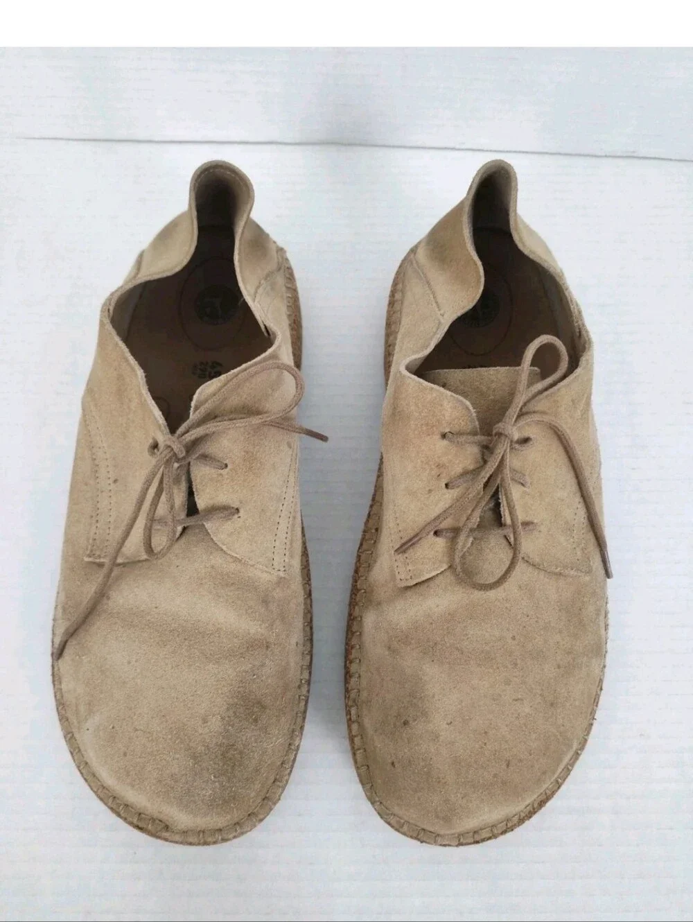 Birkenstock Men’s Gary Sand Suede Casual Oxfords Shoes Size EU 45 US 12